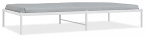 fehér fém ágykeret 100x200 cm