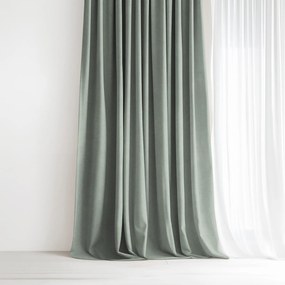 Goldea marbella díszfüggöny - zsályazöld 180x135 cm