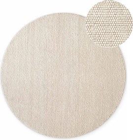 Krémszínű kézi szövésű gyapjú kerek szőnyeg ø 200 cm Richmond Diana – Ted Baker