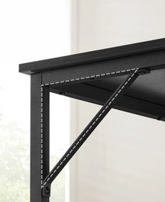Számítógépes asztal, kis irodai íróasztal 100x50 cm, fekete