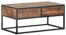 nyers akácfa dohányzóasztal 90 x 50 x 40 cm