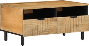 vidaXL barna tömör mangófa dohányzóasztal 80 x 54 x 40 cm