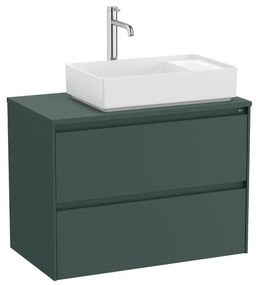 Fürdőszobaszekrény mosdó alá Roca ONA 79,4x58,3x45,7 cm zöld mat ONADESK802ZZMP