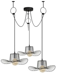 Fekete függőlámpa fém búrával ø 78 cm Tel – Opviq lights