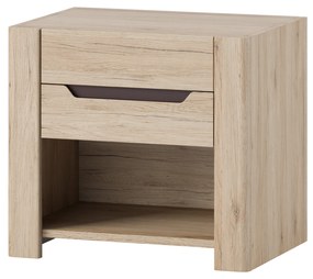 Éjjeliszekrény Dessum 52 (san remo tölgy + barna). 1068142