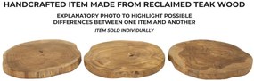 Tálca pokon teak ø 25x2cm