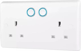 Bg Electrical Intelligens Dupla aljzat 13A Fehér Alexa