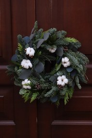 Karácsonyi Koszorú Nemes Jelenfából, 50 cm-es koszorú, Karácsony