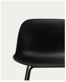 Fekete bárszék (ülésmagasság 74 cm) Altea – Kave Home