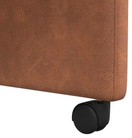 Kerekes Étkező Székek 2 pcs Barna 57 x 67 x 95 cm Műbőr