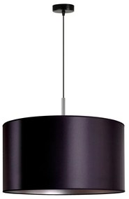 Duolla - Csillár zsinóron CANNES 1xE27/15W/230V á. 45 cm fekete/ezüst