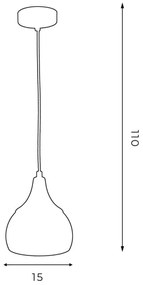 Csillár zsinóron AKTAN 1xE27/60W/230V fekete