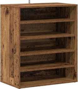 vidaXL antik fa színű szerelt fa cipősszekrény 60 x 35 x 70 cm