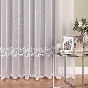 Függöny Gipsz Applikációval Napellenzőre 280cm fehér