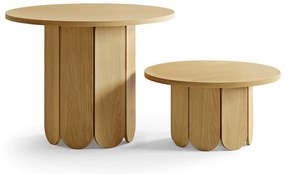 Soft étkezőasztal tölgyfa dekorral, ø 98 cm - Woodman