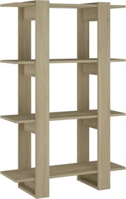 vidaXL sonoma tölgy színű könyvszekrény/térelválasztó 80x30x123,5 cm