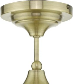 Där Lighting CAD0175 -Fürdőszobai felületre szerelhető csillár CADEN 1xE27/60W/230V IP44 sárgaréz