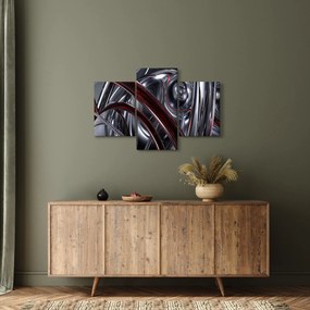 Szürke absztrakció kép (90x60 cm)