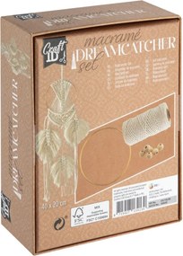 Makramé készítő Feathers kreatív szett, fali dekoráció