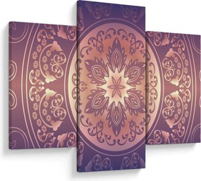 Kép - Mandala lila színátmeneten (90x60 cm)