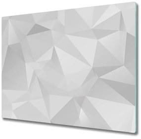 Üveg vágódeszka absztrakció háromszögek 60x52 cm