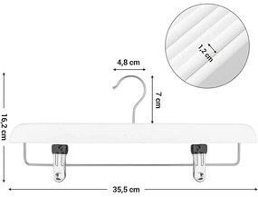 Szoknya és nadrágakasztó készlet 8 db, fehér