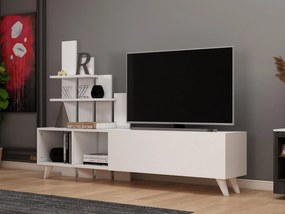 TV asztal/szekrény Kobada (fehér) . Akció -23%. 1095485