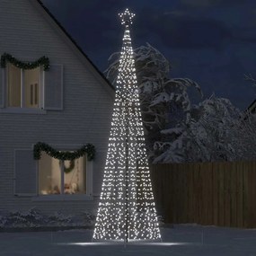 hideg fehér LED karácsonyfa tüskékkel 1534 LED 500 cm