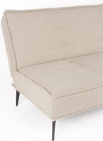 Bézs buklé kinyitható kanapé 184 cm Cielke – White Label