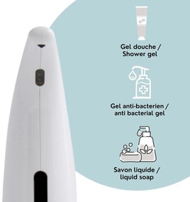 Spirella Selma érintésmentes szappanadagoló 300ml, fehér