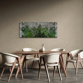 Kép - Betonfal növényekkel (120x50 cm)