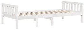 fehér tömör fenyőfa gyerekágy matrac nélkül 80 x 200 cm