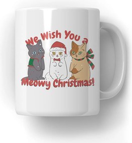 Meowy karácsonyi bögre Mikulás ajándék