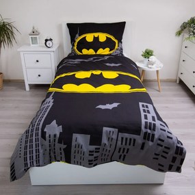 Batman The Emblem ágyneműhuzat 140×200cm, 70x90 cm