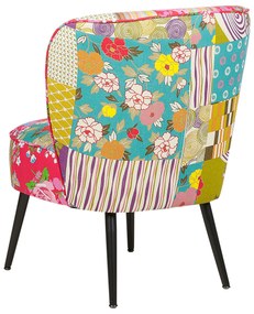 Színes kárpitozott patchwork fotel VOSS Beliani