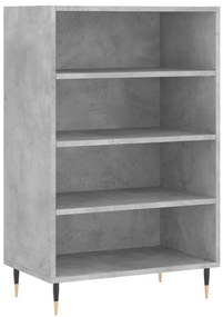 betonszürke szerelt fa magasszekrény 57 x 35 x 90 cm