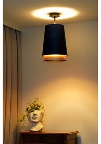 Duolla - Felületre szerelhető csillár BELL SHINY 1xE27/15W/230V átm. 25 cm kék/réz