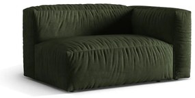 Zöld bársony kanapé modul (jobb oldali) Martina – Micadoni