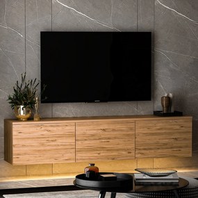 TV asztal Neon megvilágítású Atlantic fenyőfa