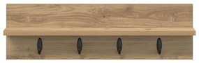 Fali Kabáthorog kézműves tölgy 60 x 10.5 x 18 cm Faanyag