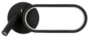 Fekete LED fali lámpa Monet – Candellux Lighting