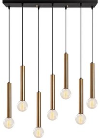 Kábeles csillár TEMPO 7xE27/40W/230V aranyszínű