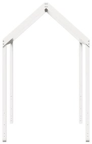 fehér tömör fenyőfa gyerekágytető 217 x 95,5 x 159 cm