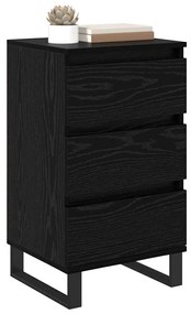 Széf fiókkal Musta tammi Faanyag