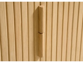 Natúr színű TV-állvány tölgyfa dekorral 160x56 cm Cavo – Unique Furniture