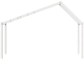 fehér tömör fenyőfa gyerekágytető 213 x 85,5 x 144,5 cm