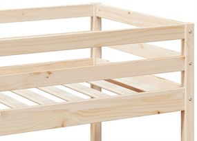 tömör fenyőfa emeletes ágy 90x190 cm