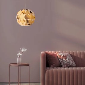 Redo 01-1508 - Csillár zsinóron ODEON 1xE27/42W/230V átm. 36 cm arany