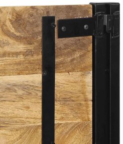 tömör fa mangó és vas fejtámla 160 cm