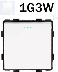 Mechanikus Egykaros Lámpamodul Keresztirányú Lépcsőpanelhez 1G3W Fehér